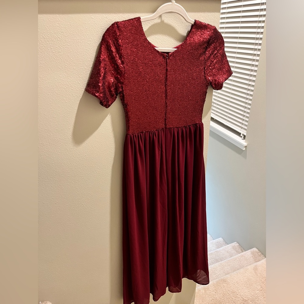 Burgundy Dress